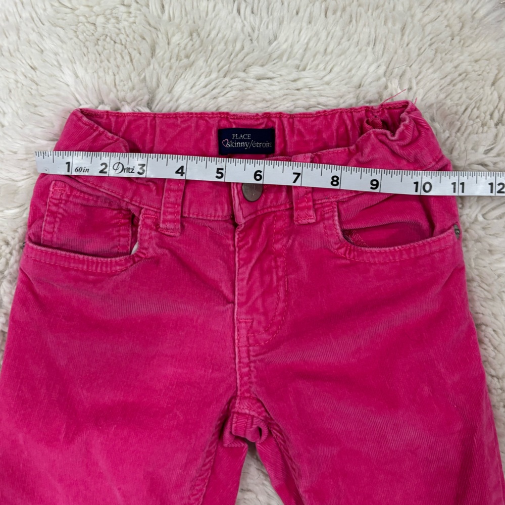 PLACE Hot Pink Skinny Corduroy Adjustable Fit Size 6 - Picture 7 of 13